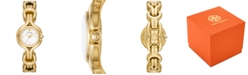 Tory Burch Women's Gold Tone Stainless Steel Link Bracelet Watch 28mm